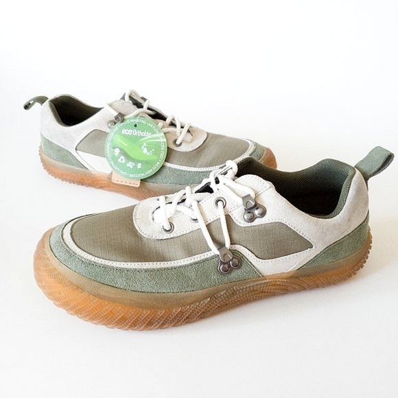 Hybrid Green Label Curious Eco Ortholite Suede Shoes NWT - Picture 5 of 15